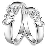 حلقه ازدواج ست طلای سفید با نگین برلیان طرح قفل قلب مدل: srd1631