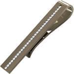 گیره کروات طلای سفید با نگین الماس تراش برلیان مدل :cgm1090