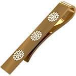 گیره کروات طلای زرد با نگین الماس تراش برلیان مدل :cgm1105