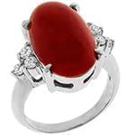 انگشتر طلای سفید زنانه عقیق و الماس تراش برلیان:مدل rgf1652