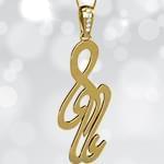 پلاک اسم علی طلا فارسی با نگین الماس تراش برلیان مدل: ndn1138