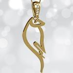 پلاک اسم سحر طلا فارسی با نگین الماس تراش برلیان مدل: ndn1167