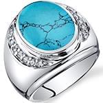 انگشتر فیروزه شجر طلا و جواهر با نگین الماس تراش برلیان مدل: rgm1637 