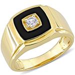 انگشتر طلای زرد میناکاری شده به همراه جواهر الماس تراش برلیان مدل: rgm1642