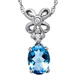 پلاک طلا طرح گل با جواهر توپاز و الماس برلیان مدل:npdf13304