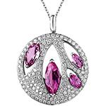 آویز زنانه طلا تورمالین و الماس تراش برلیان مدل npdf13245