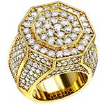 انگشتر مردانه خاص طلا و جواهر برلیان طرح مجلسی مدل rgm1651