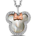 آویز طلا کودک طرح مینی موس برلیان و میناکاری مدل pgb2229