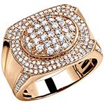 انگشتر طلا مردانه جدید و خاص نگین الماس برلیان مدل :rgm1671