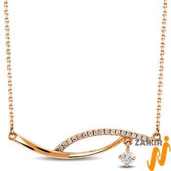 عکس گردنبند الماس ظریف - طلا و جواهر زر