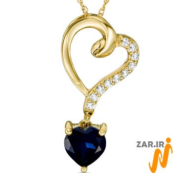 پلاک قلب طلا زنانه - خرید و قیمت در سایت زر
