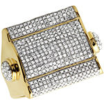 مدل انگشتر مردانه با رکاب طلای زرد و نگین الماس تراش برلیان: مدل rgm1521