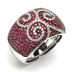 انگشتر جواهر زنانه یاقوت قرمز و الماس تراش برلیان: مدل rgf1364