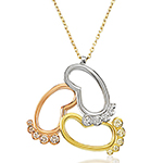 آویز پای کودک طلای زرد، سفید و رزگلد با نگین الماس تراش برلیان : مدل pdb2161