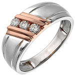 انگشتر پلاتین مردانه و جواهر با نگین برلیان مدل: platin2045