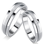 حلقه ست ازدواج طلای سفید جواهر الماس تراش برلیان مدل:srd1656