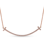 گردنبند الماس تراش برلیان ظریف طلا و جواهر زنانه مدل:nec2017