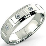 انگشتر پلاتین مردانه طرح رینگ جواهر الماس تراش برلیان مدل: platin2061 