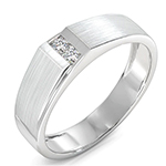 حلقه پلاتین مردانه عیار 800 جواهر الماس تراش برلیان مدل: platin2066