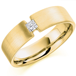  حلقه مردانه طلا زرد 18 عیار تک نگین جواهر نگین الماس تراش پرنس : مدل wrgm1303 