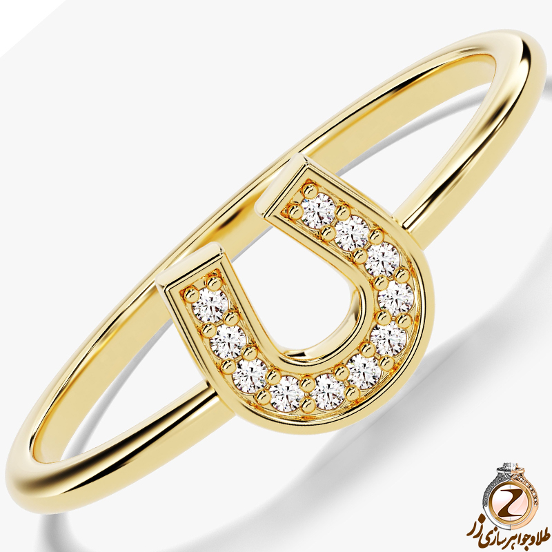 خرید انگشتر نعل اسب زنانه نمادی از خوش‌شانسی و زیبایی، مناسب برای هدیه یا استفاده روزمره به همراه قیمت