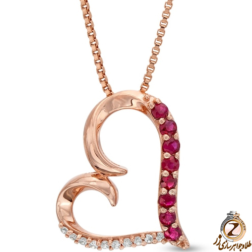 خرید و قیمت آویز طلای قلب زنانه - سایت زر