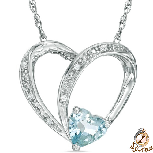 خرید آویز طرح قلب طلا به همراه قیمت در سایت زر