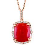 پلاک و آویز عقیق طلا زنانه جدید 18 عیار و جواهر عقیق سرخ و الماس تراش برلیان و باگت طرح مدرن و خاص مدل: npdf13415