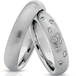 حلقه ست عروسی طلا و جواهر با نگین الماس تراش برلیان مدل: srd1142