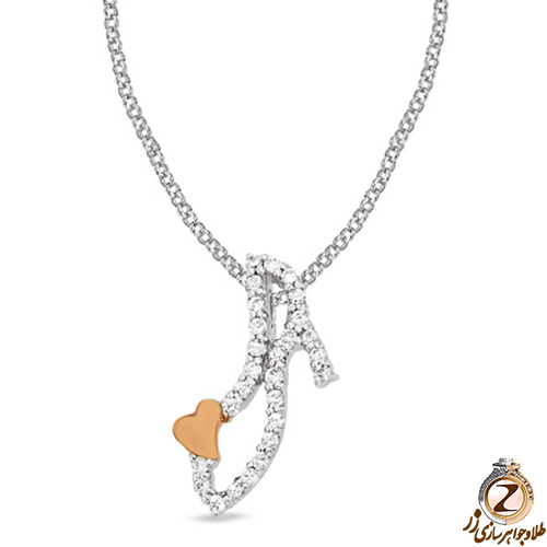 آویز کودکانه جواهر با نگین الماس تراش برلیان طرح کفش سیندرلا مدل: pgb2002