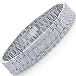 دستبند رولکس طلا مردانه تمام جواهر الماس تراش برلیان و طلا سفید 18 عیار سوپر لوکس مدل: bdm1076