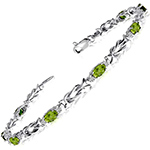 دستبند طلا زنانه جواهر زبرجد و برلیان و طلا سفید مدل: bdf1292 