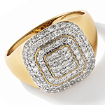  انگشتر طلا زرد مردانه 18 عیار تمام جواهر نگین الماس تراش برلیان طرح رجال جدید مدل: rgm17195 