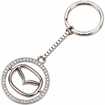 جاسوئیچی طلا و جواهر با نگین برلیان طرح مزدا (Mazda): مدل kgd1030