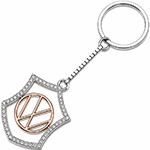 جاسوئیچی طلا و جواهر با نگین برلیان طرح فولکس‌واگن (Volkswagen): مدل kgd1043 
