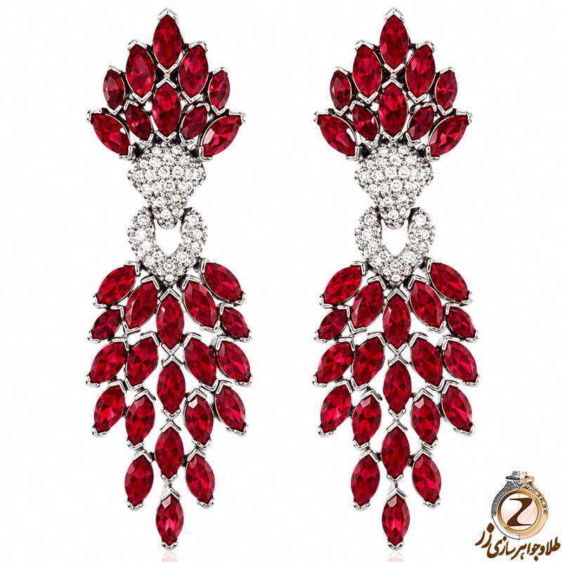 گوشواره یاقوت,مدل گوشواره طلای زنانه