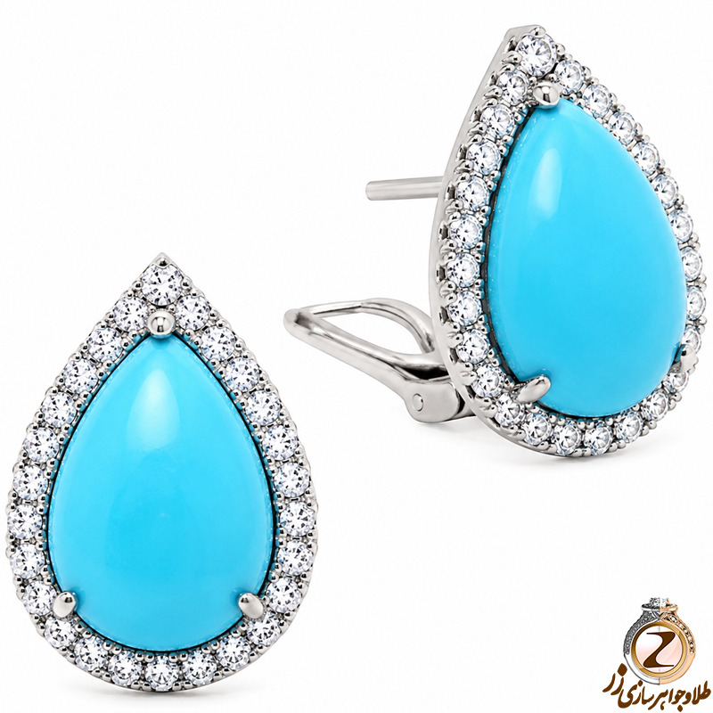 گوشواره فیروزه,گوشواره طلا